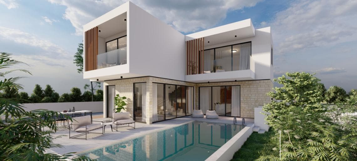 4-bedrooms house in Paphos, Cyprus.