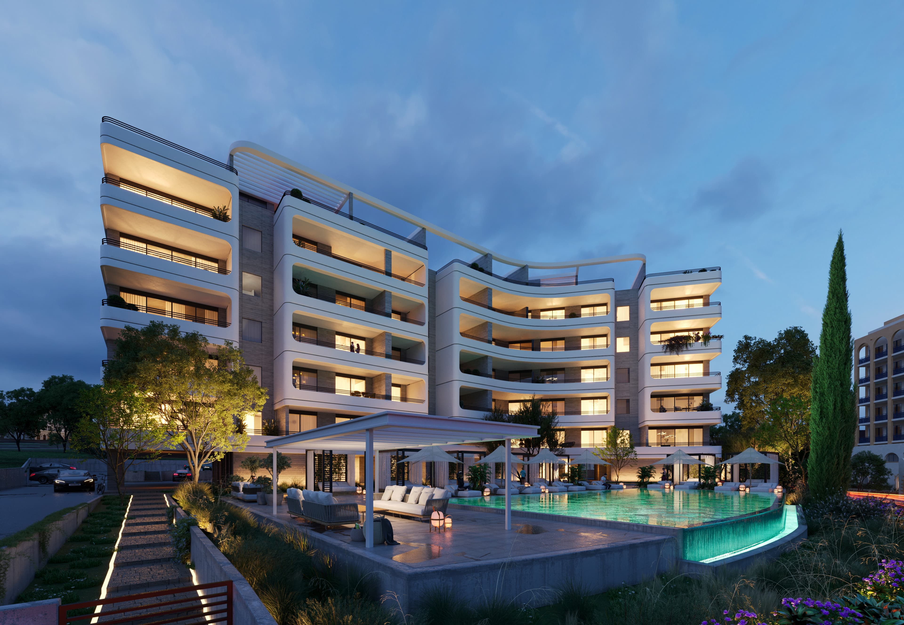 3-bedrooms apartments in Limassol, Cyprus.