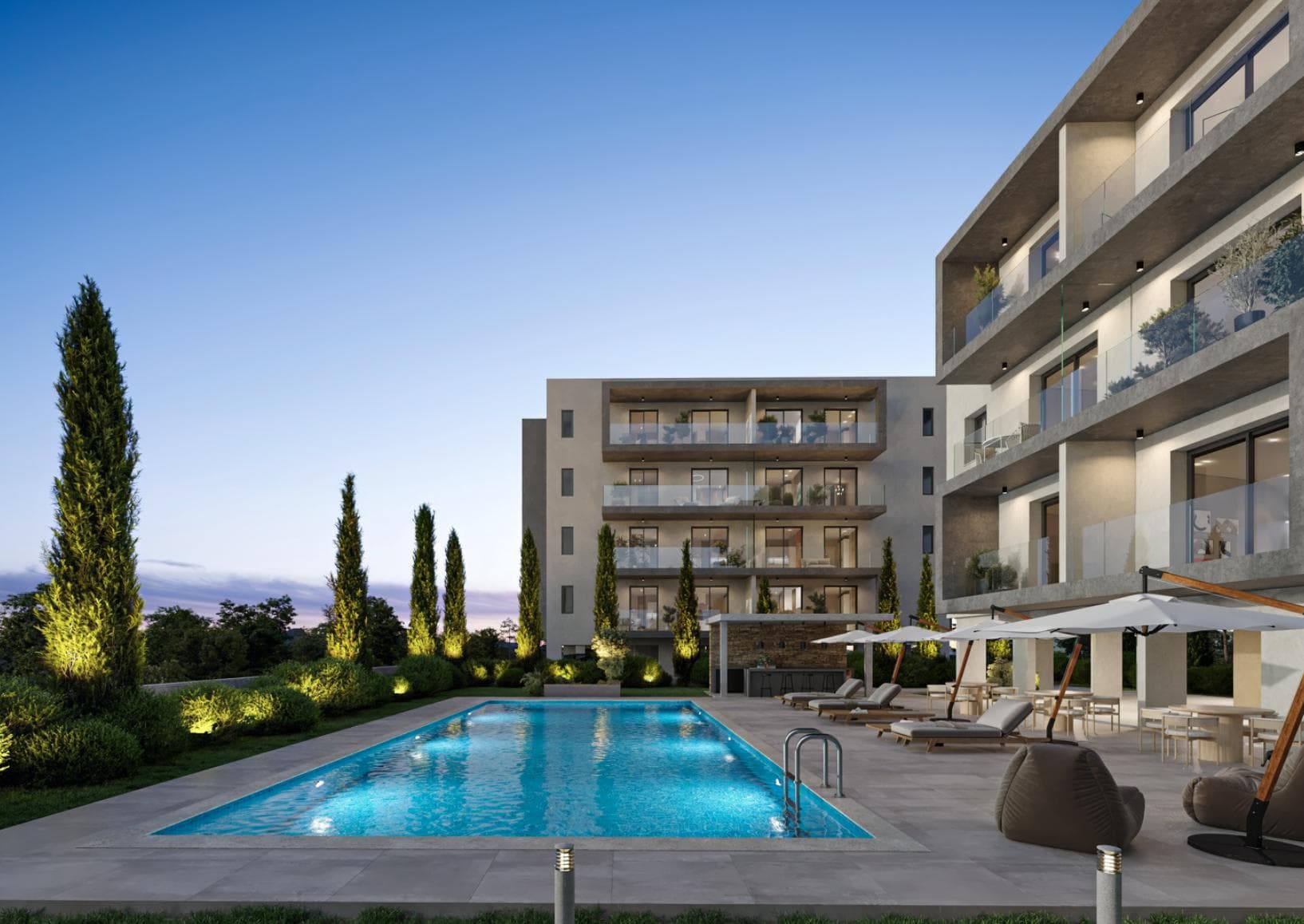 2-bedrooms apartments in Paphos, Cyprus.