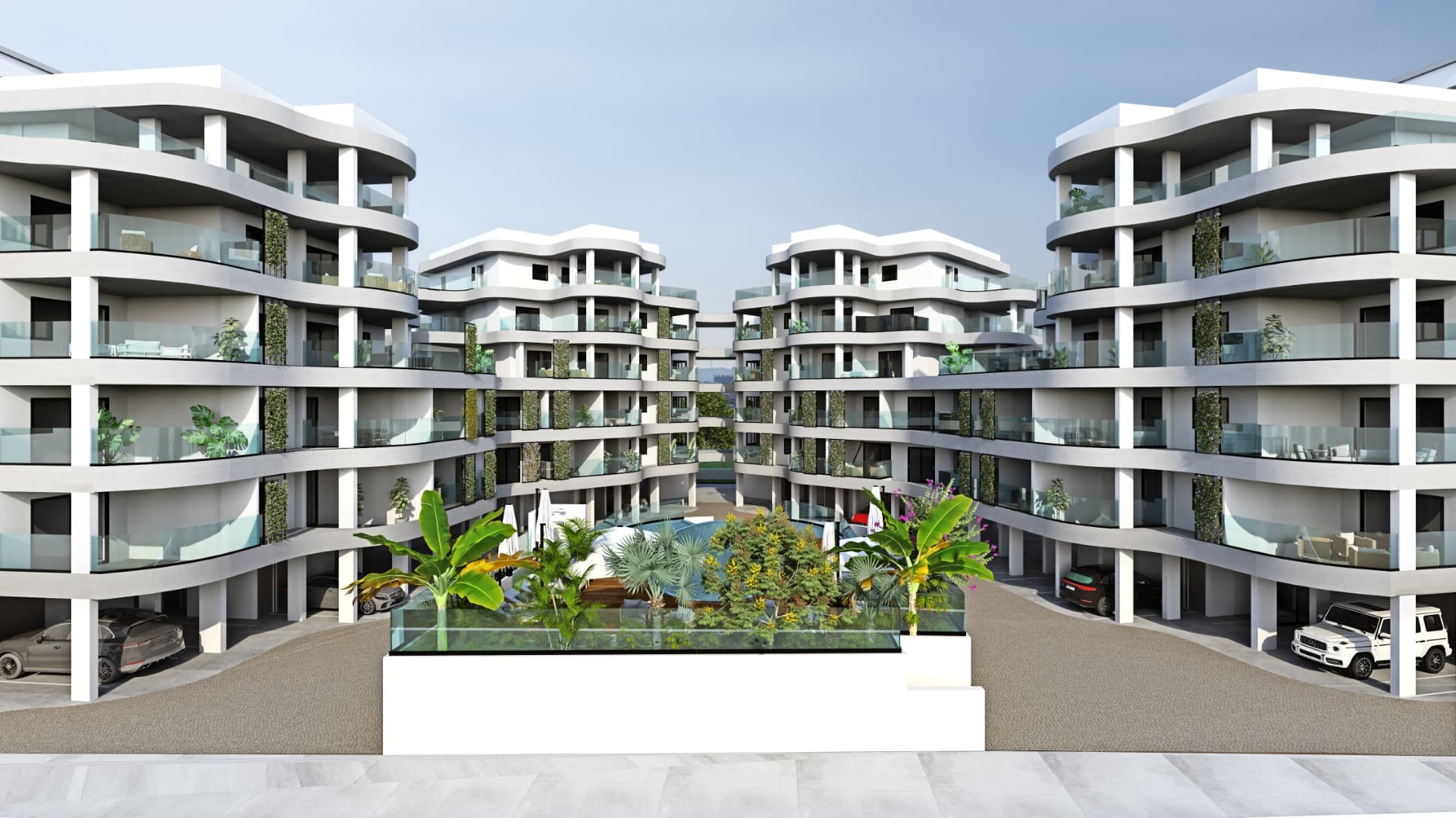 2-bedrooms apartments in Larnaca, Cyprus.