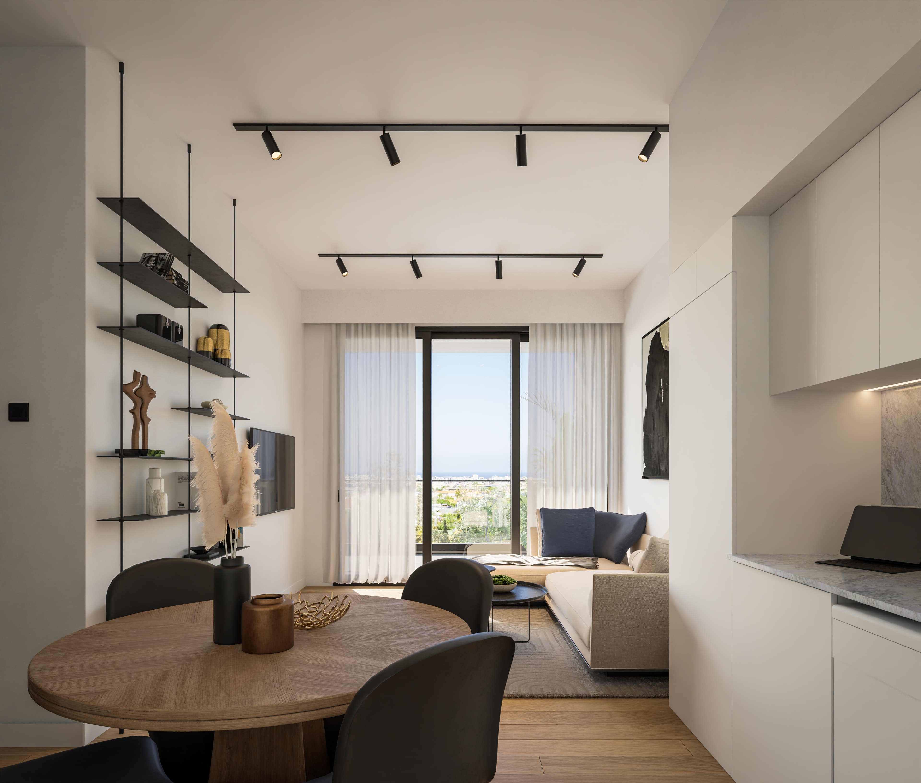 2-bedrooms apartments in Limassol, Cyprus.