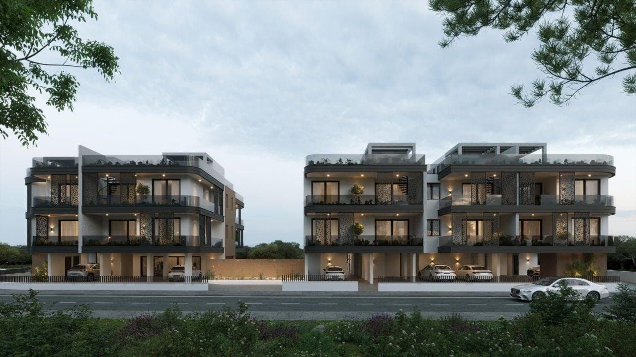 2-bedrooms apartments in Larnaca, Cyprus.