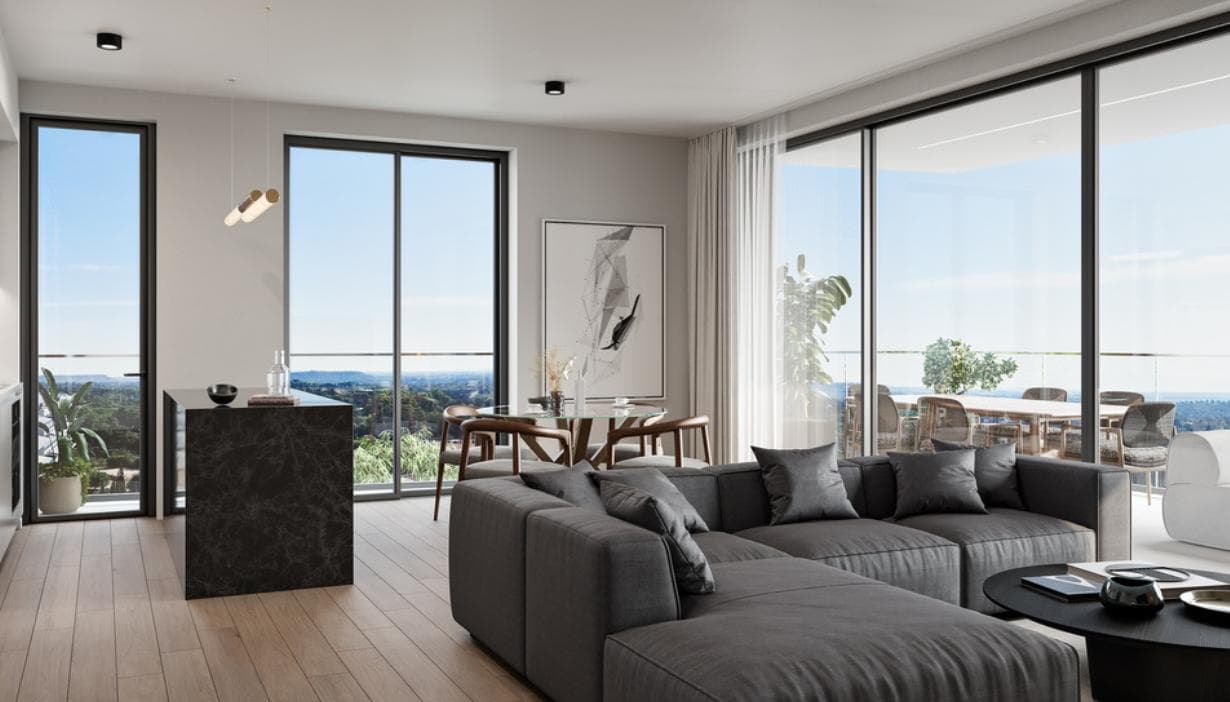 2-bedrooms apartments in Nicosia, Cyprus.