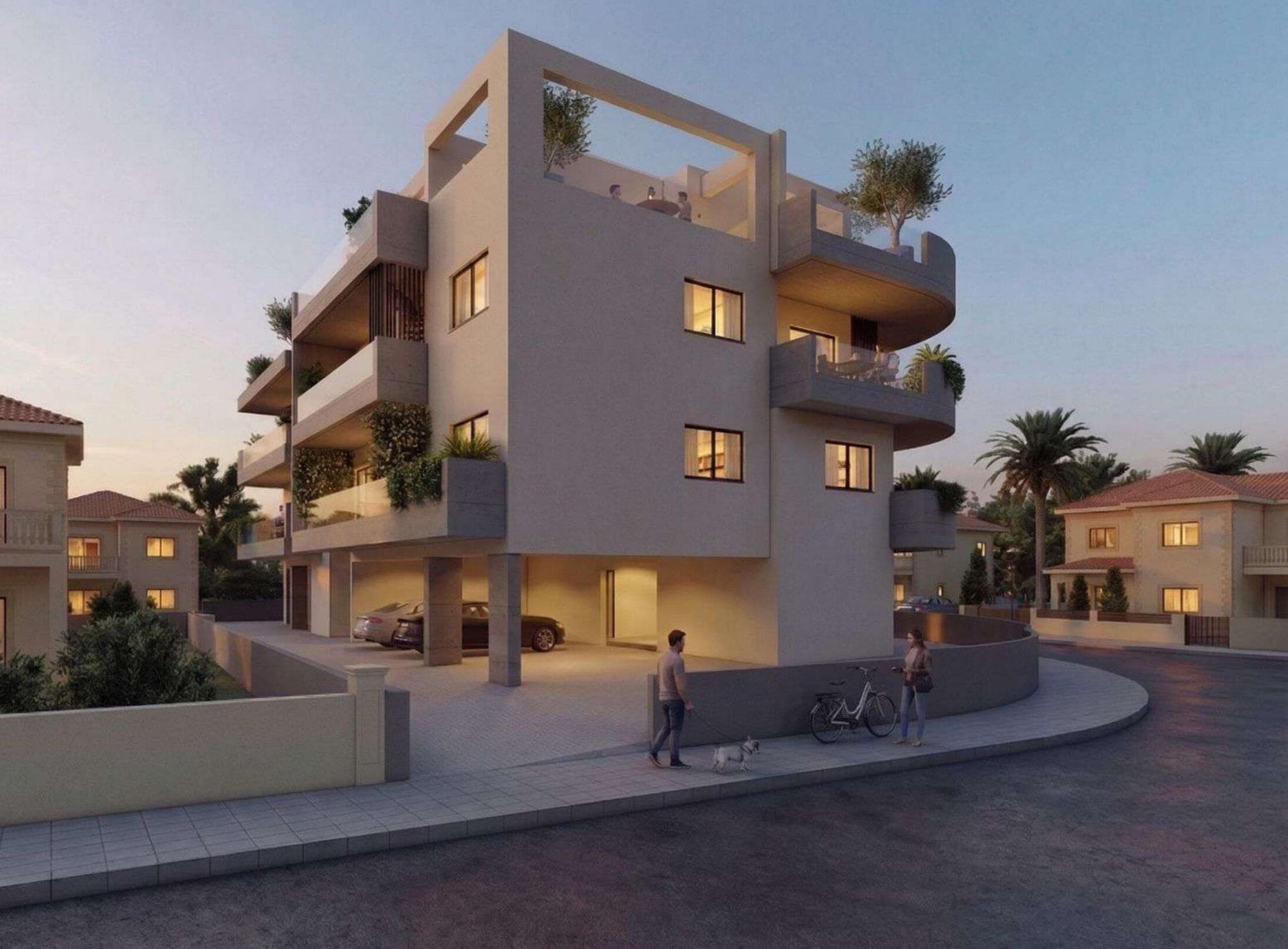 2-bedrooms apartments in Nicosia, Cyprus.