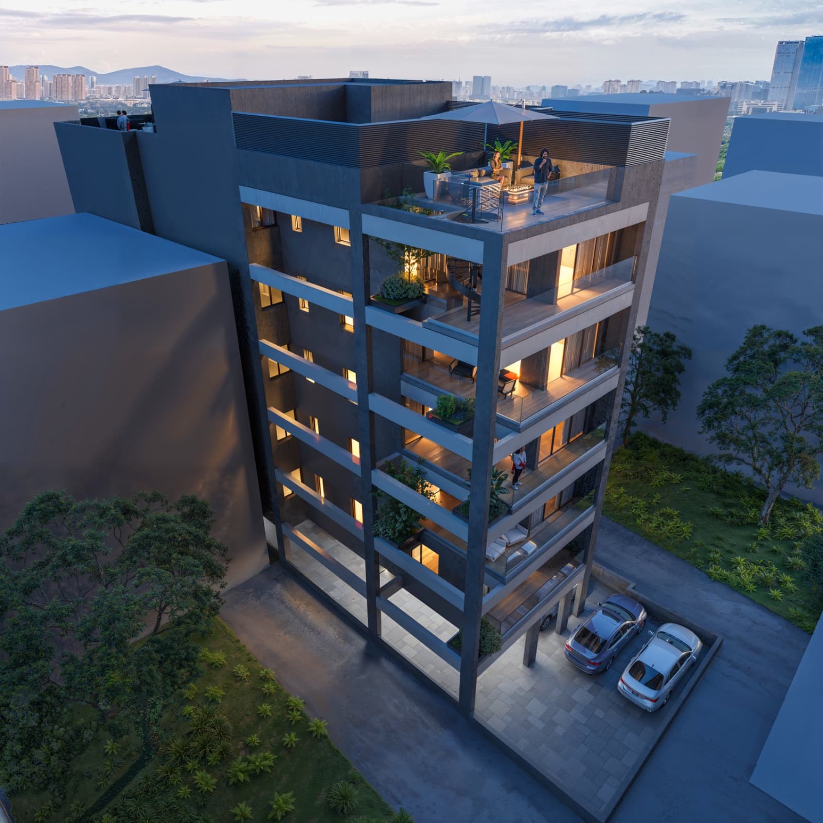 2-bedrooms apartments in Larnaca, Cyprus.