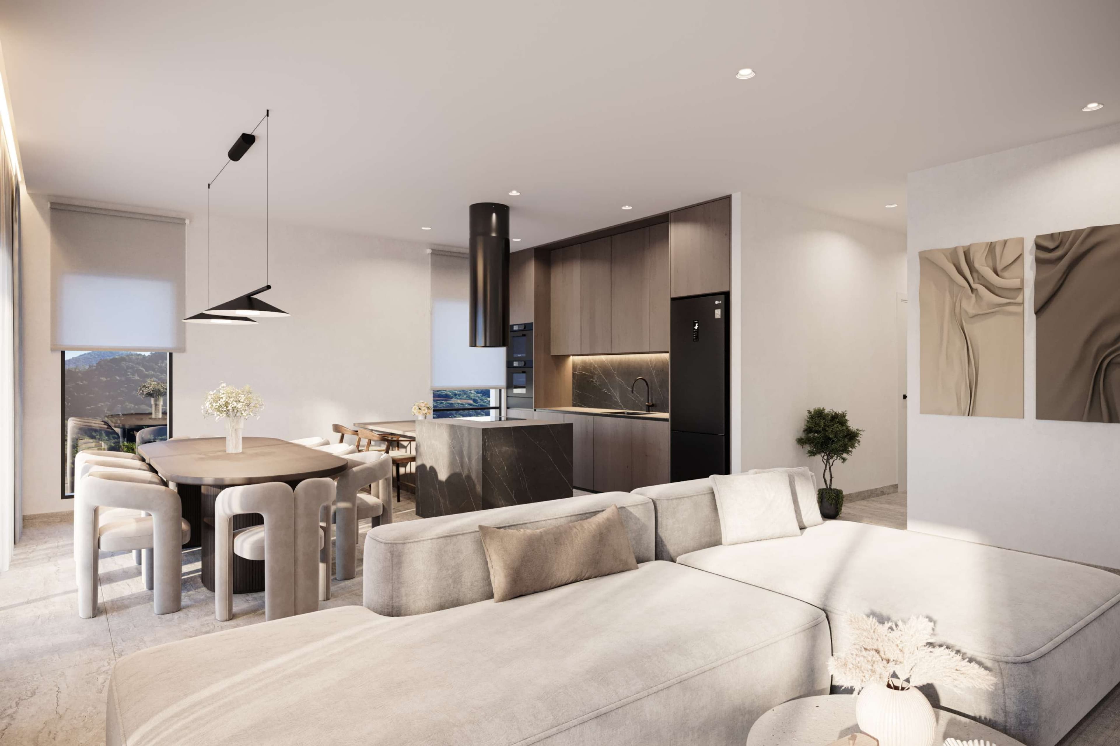 2-bedrooms apartments in Nicosia, Cyprus.