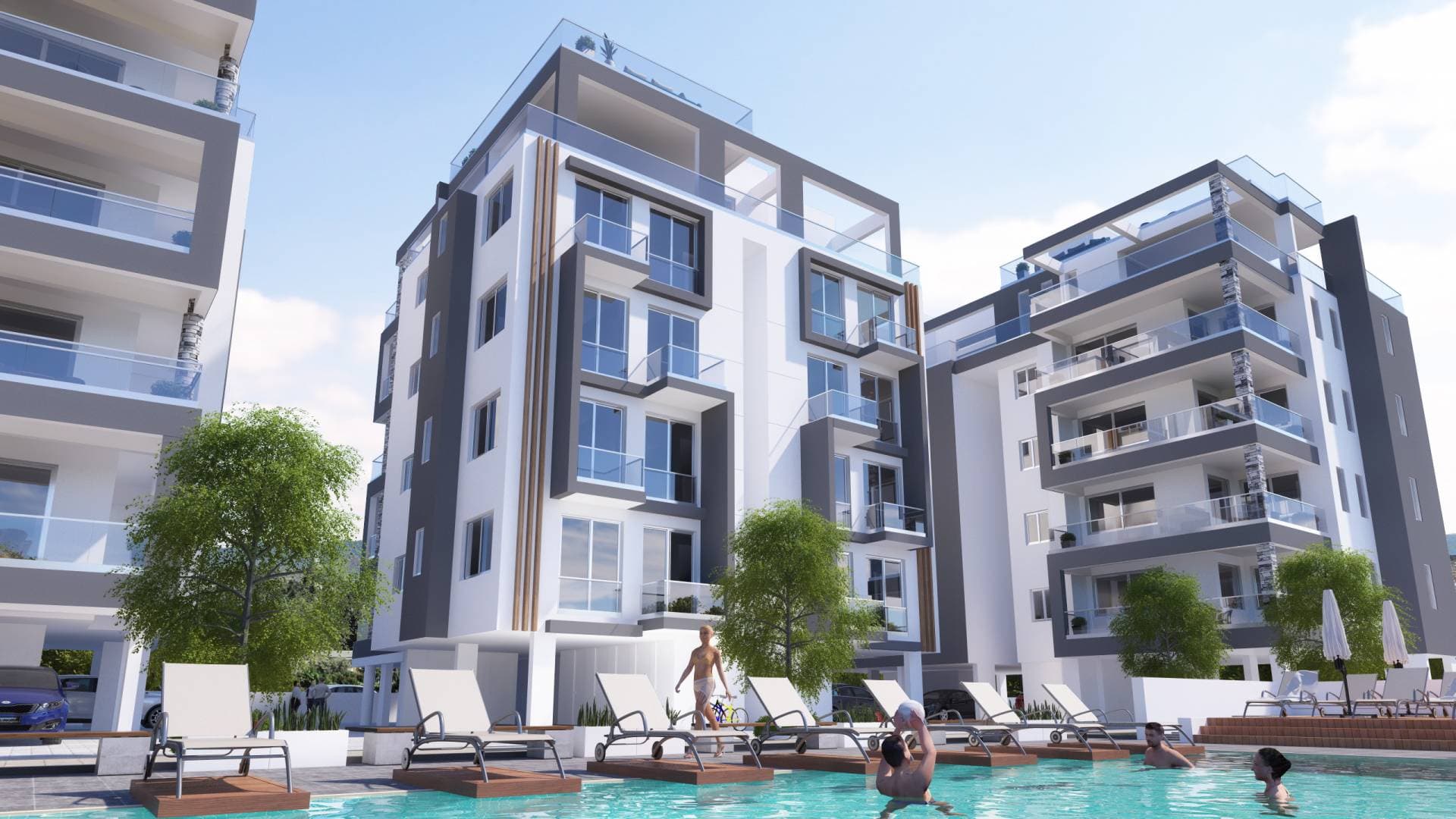 2-bedrooms apartments in Limassol, Cyprus.