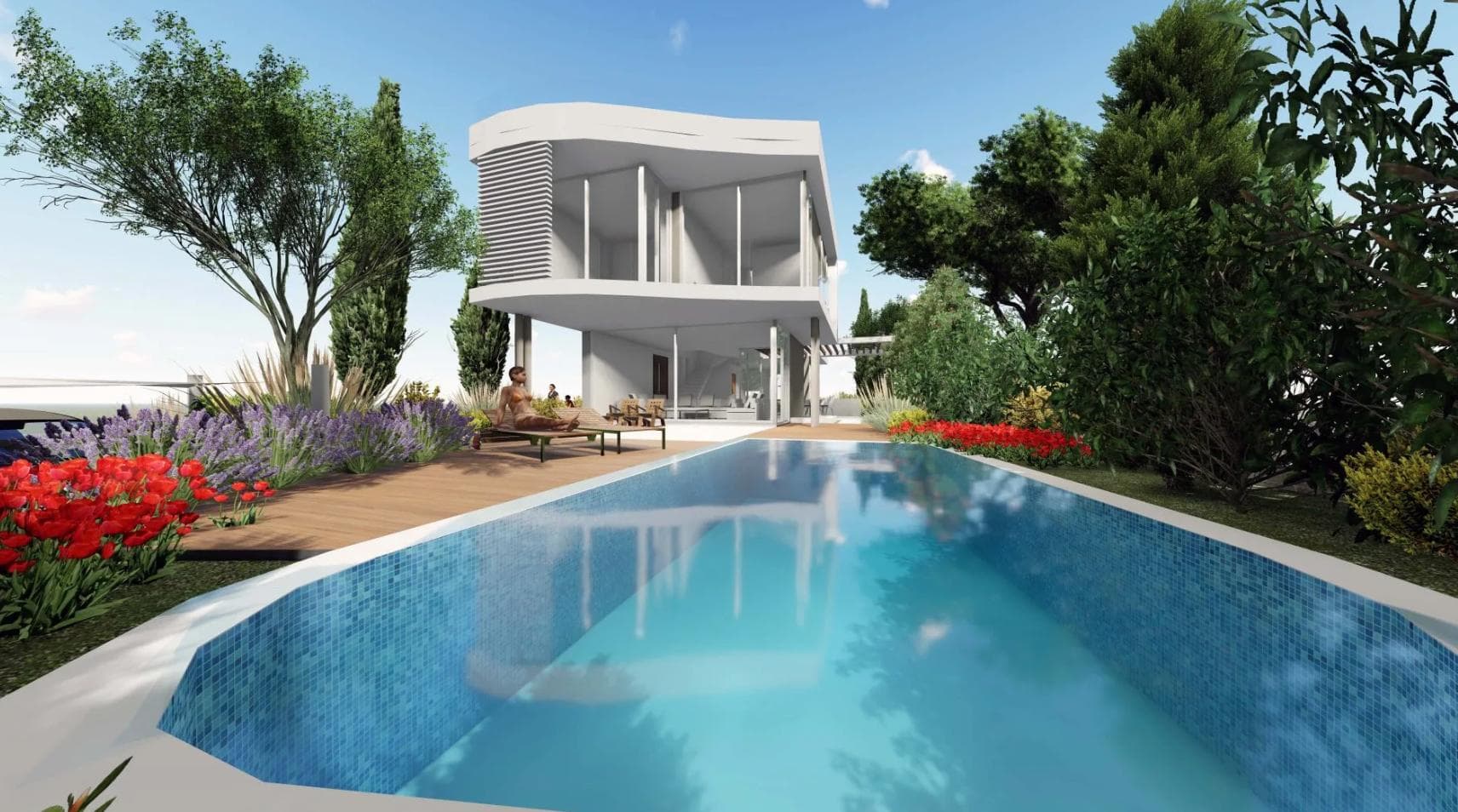 4-bedrooms house in Paphos, Cyprus.