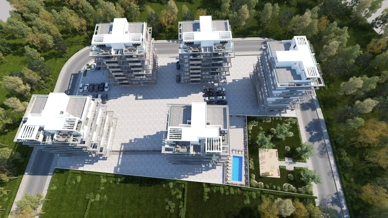 2-bedrooms apartments in Larnaca, Cyprus.