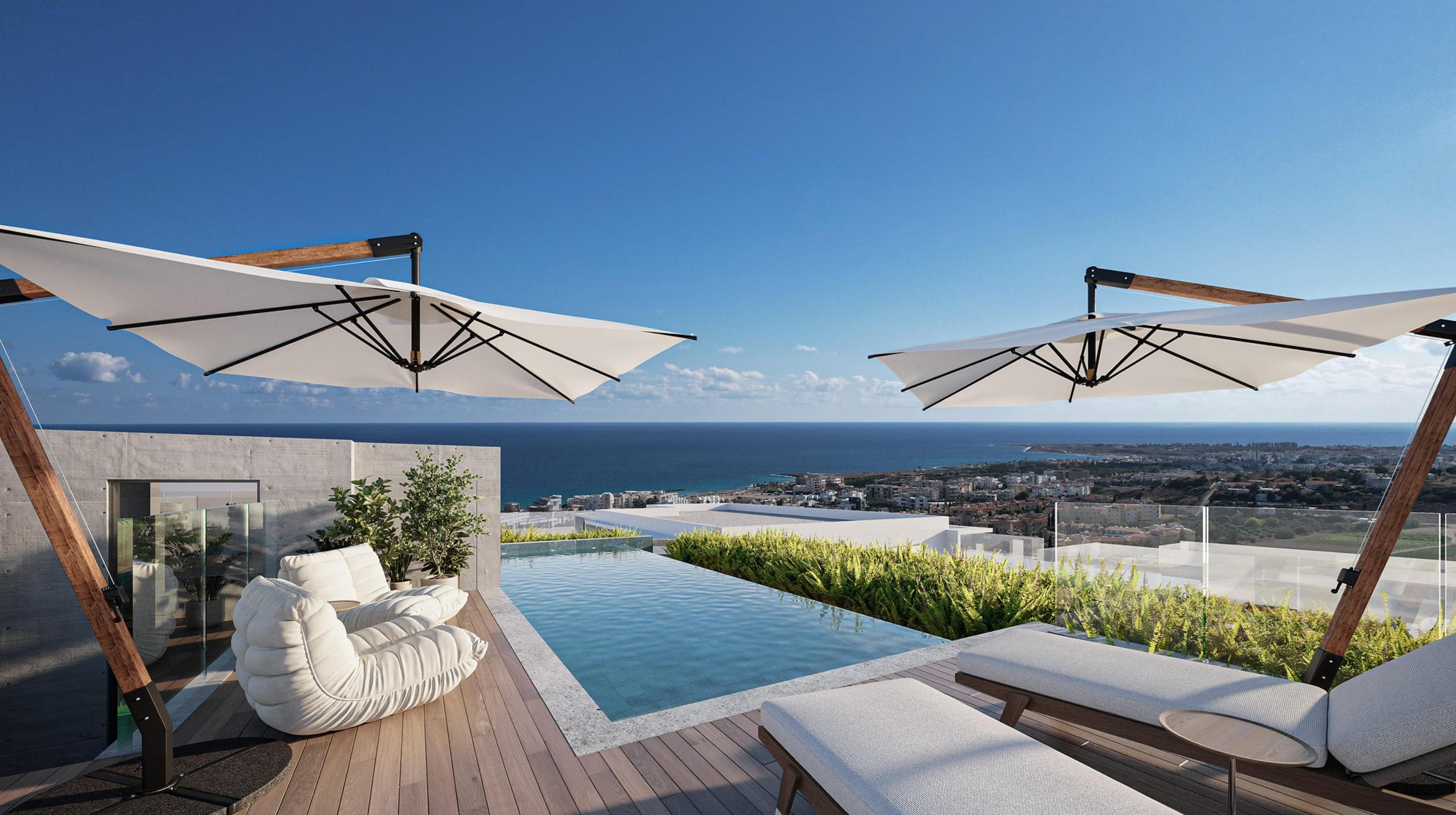 1-bedrooms apartments in Paphos, Cyprus.
