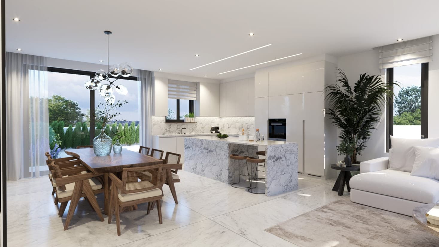 2-bedrooms apartments in Famagusta, Cyprus.