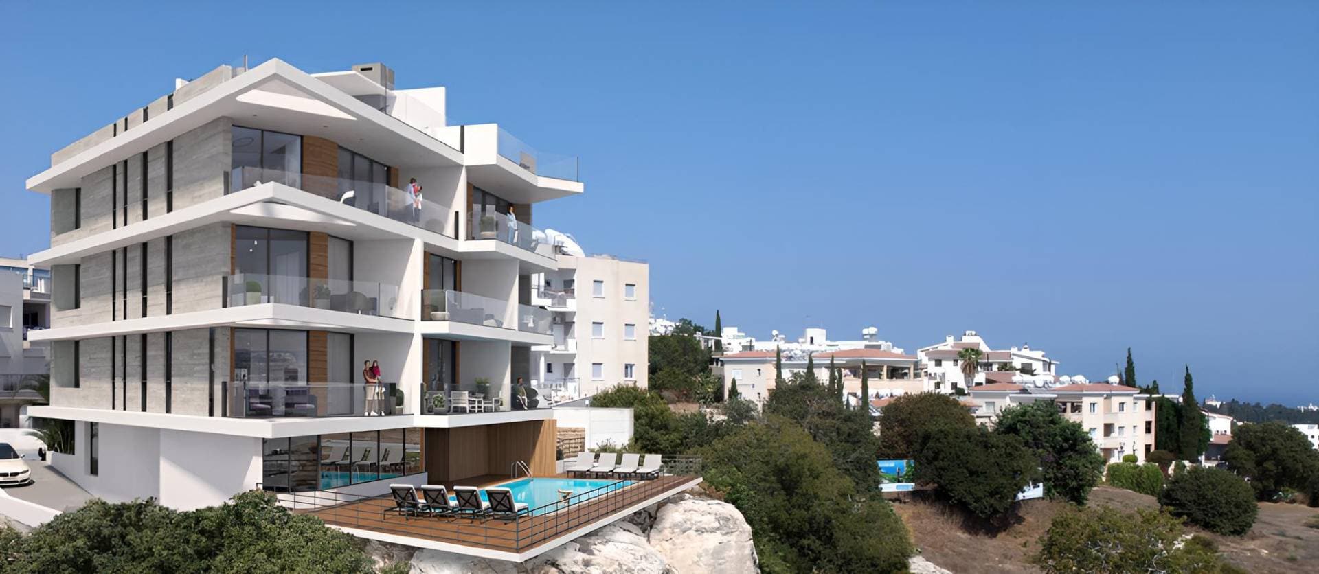 3-bedrooms apartments in Paphos, Cyprus.