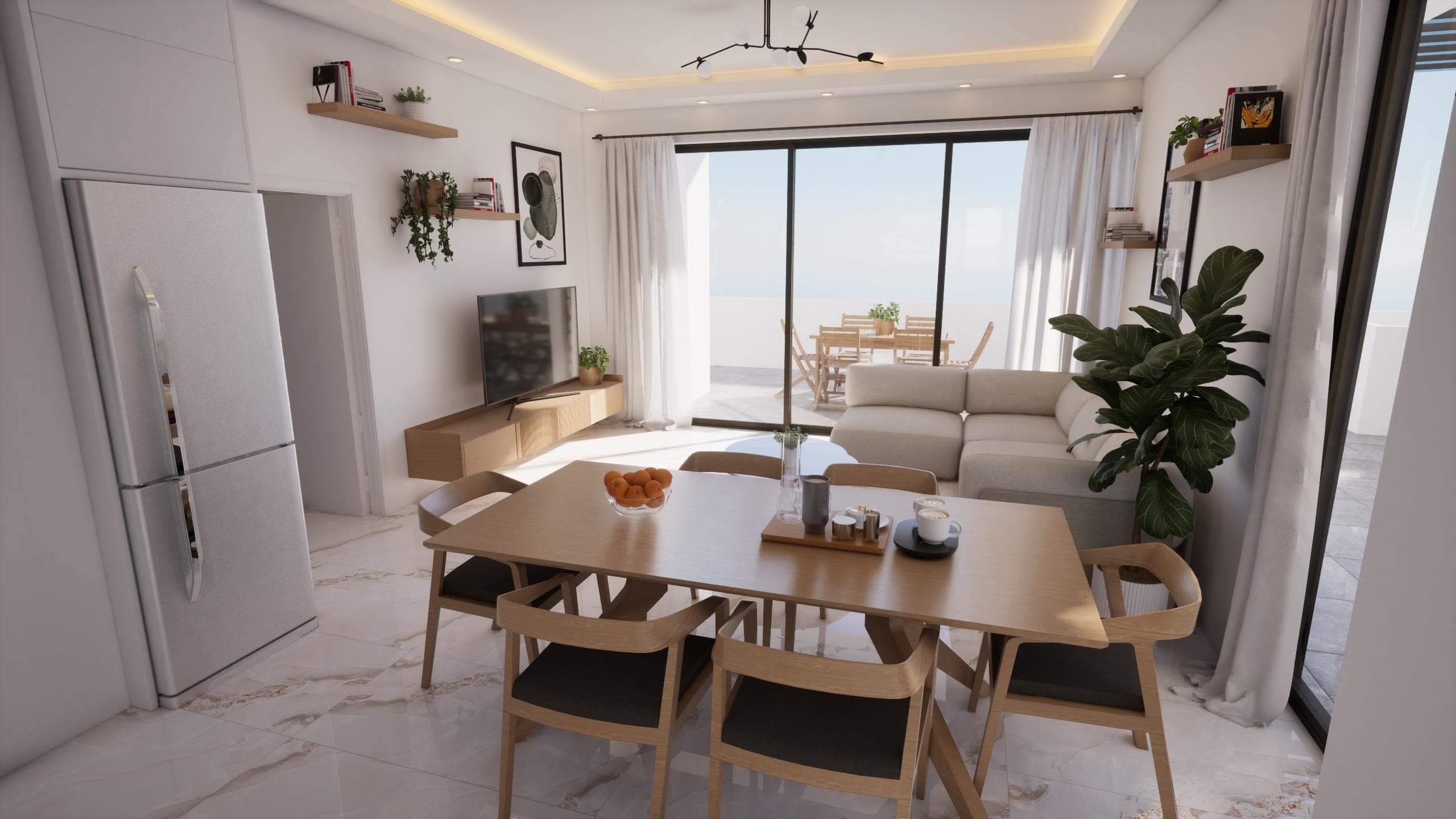 2-bedrooms apartments in Larnaca, Cyprus.