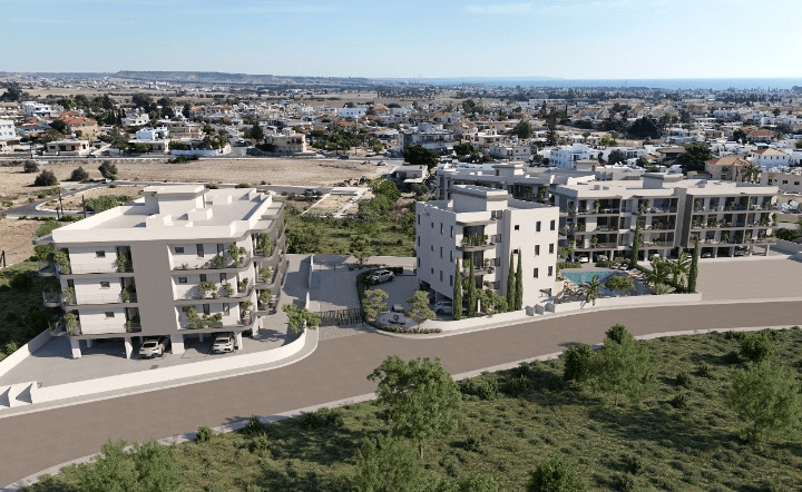 2-bedrooms apartments in Larnaca, Cyprus.