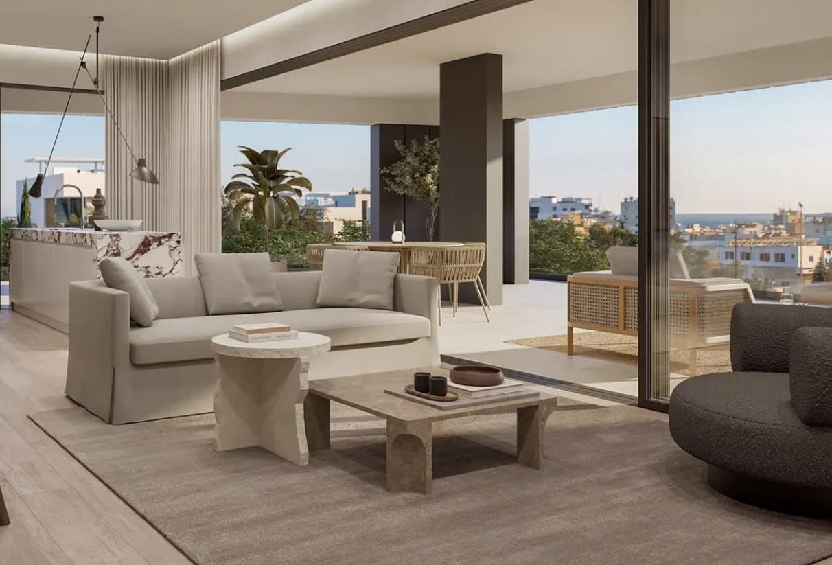 2-bedrooms apartments in Limassol, Cyprus.