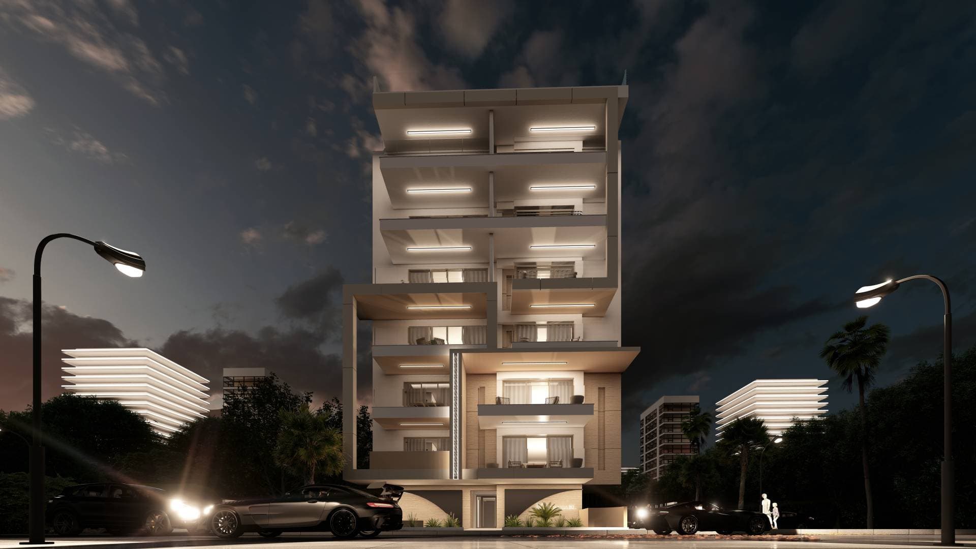 2-bedrooms apartments in Nicosia, Cyprus.