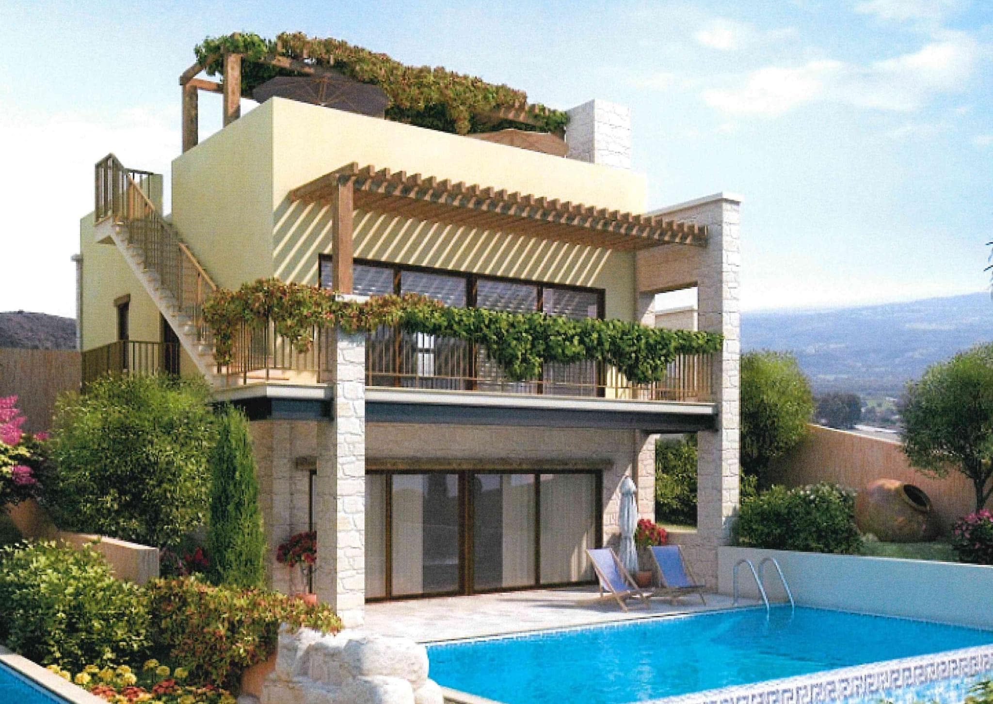 3-bedrooms house in Paphos, Cyprus.