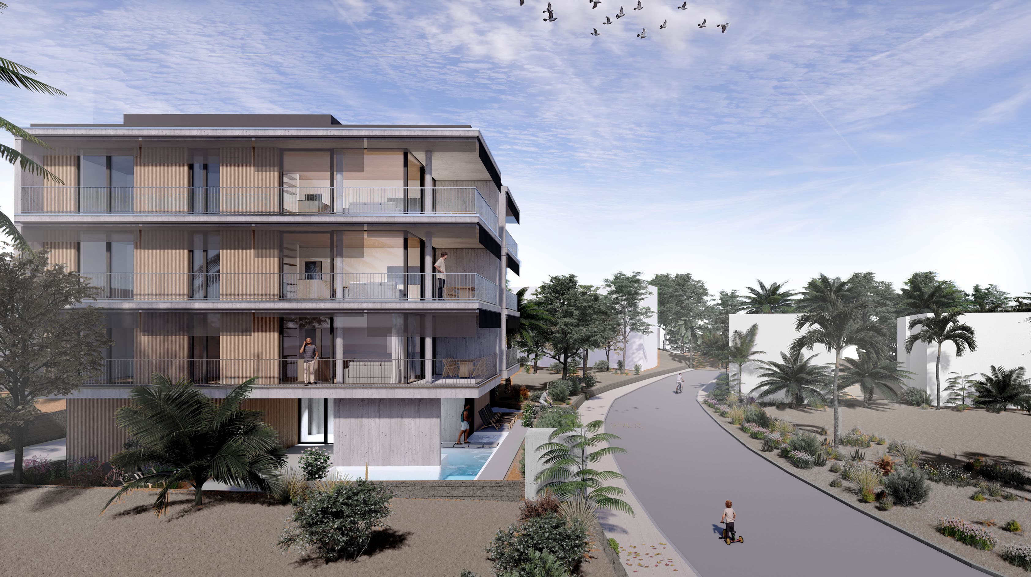 2-bedrooms apartments in Paphos, Cyprus.