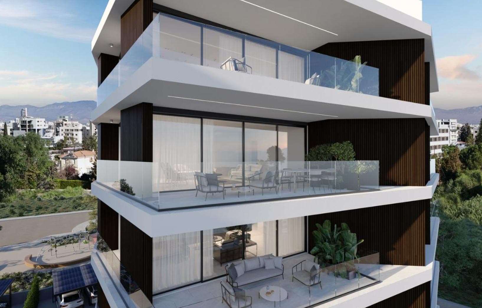 2-bedrooms apartments in Nicosia, Cyprus.