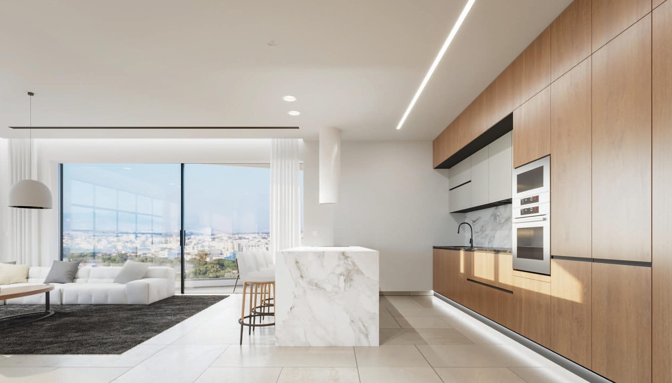 3-bedrooms apartments in Nicosia, Cyprus.