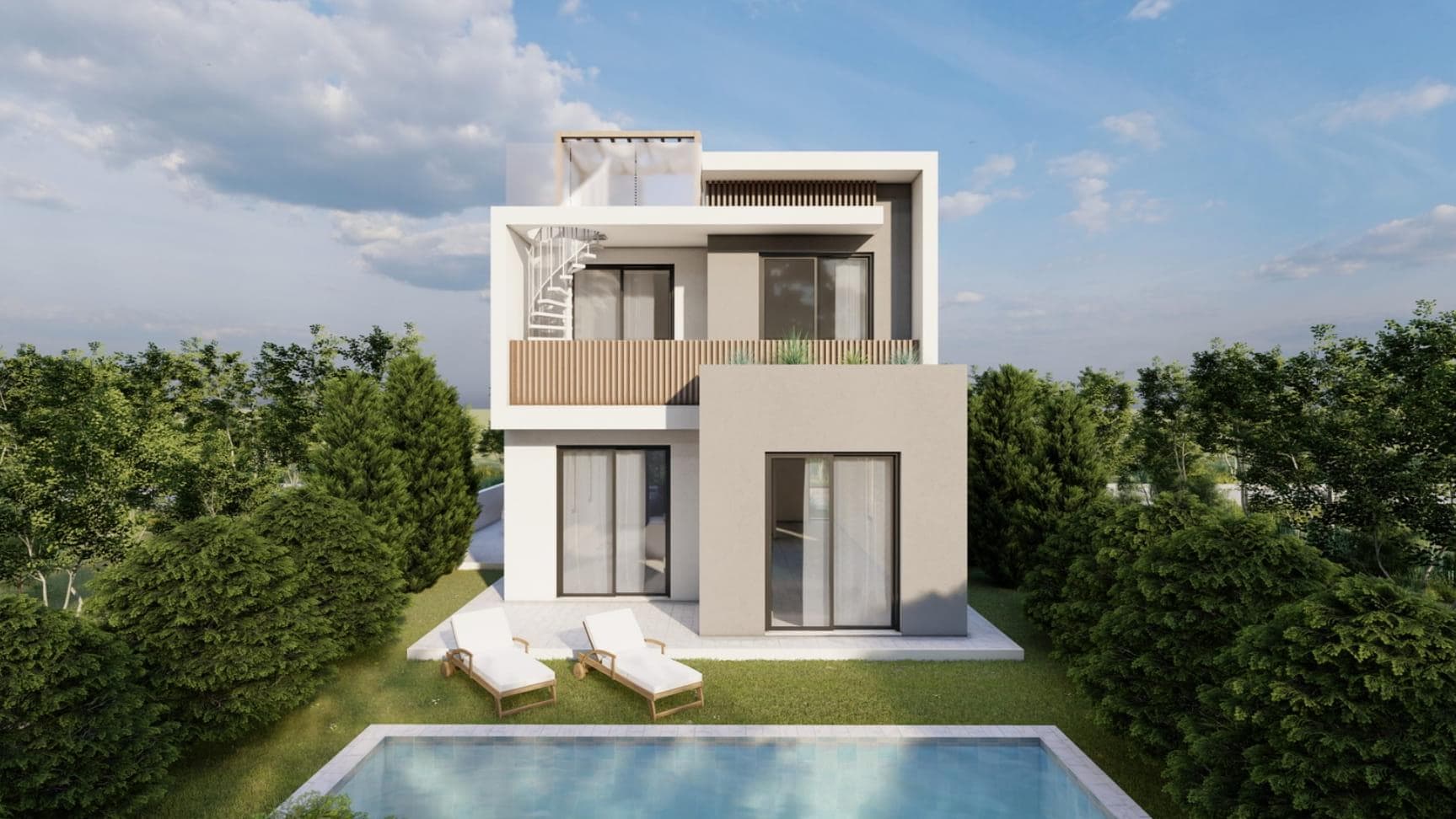 4-bedrooms house in Paphos, Cyprus.