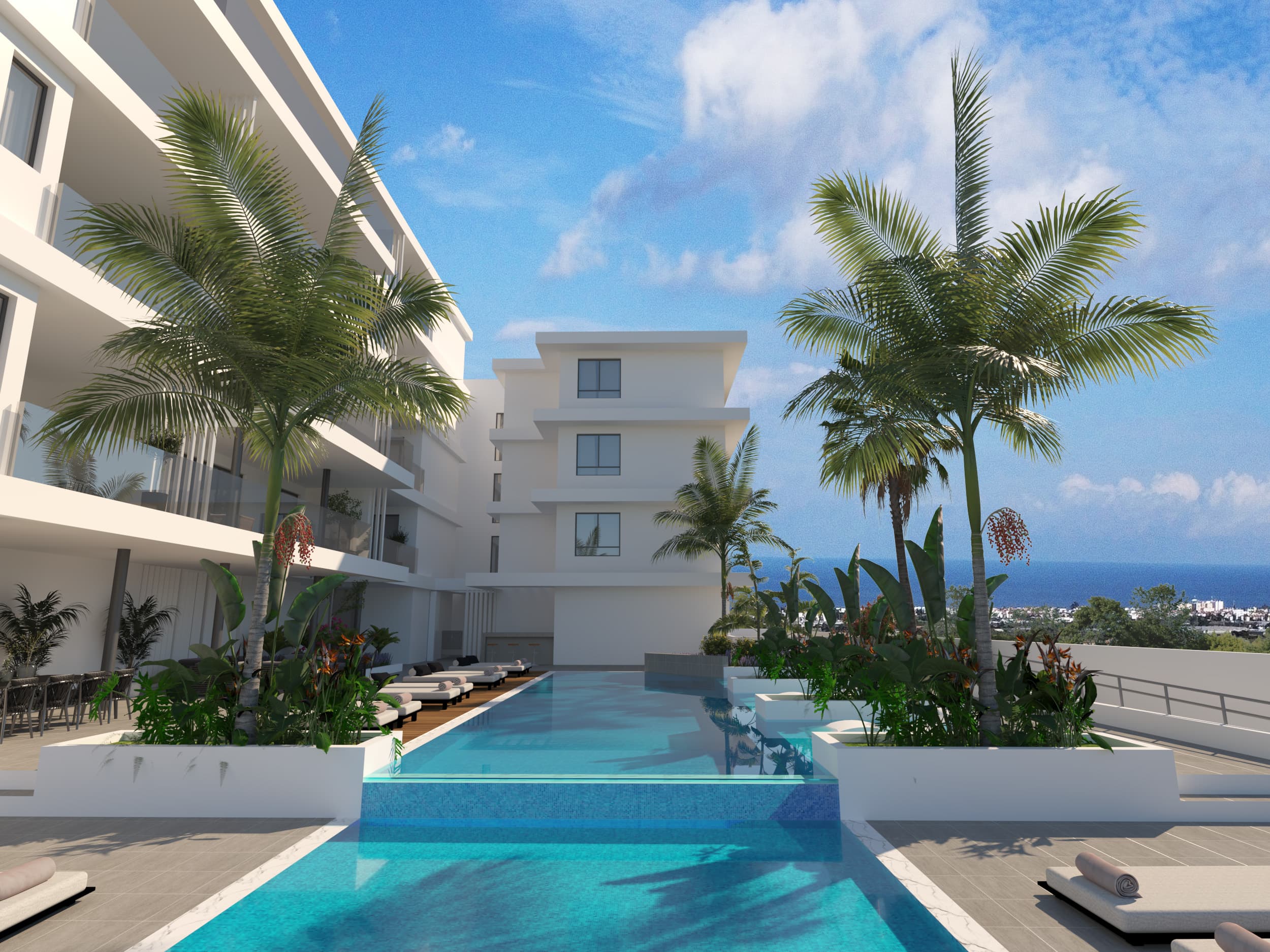 2-bedrooms apartments in Famagusta, Cyprus.