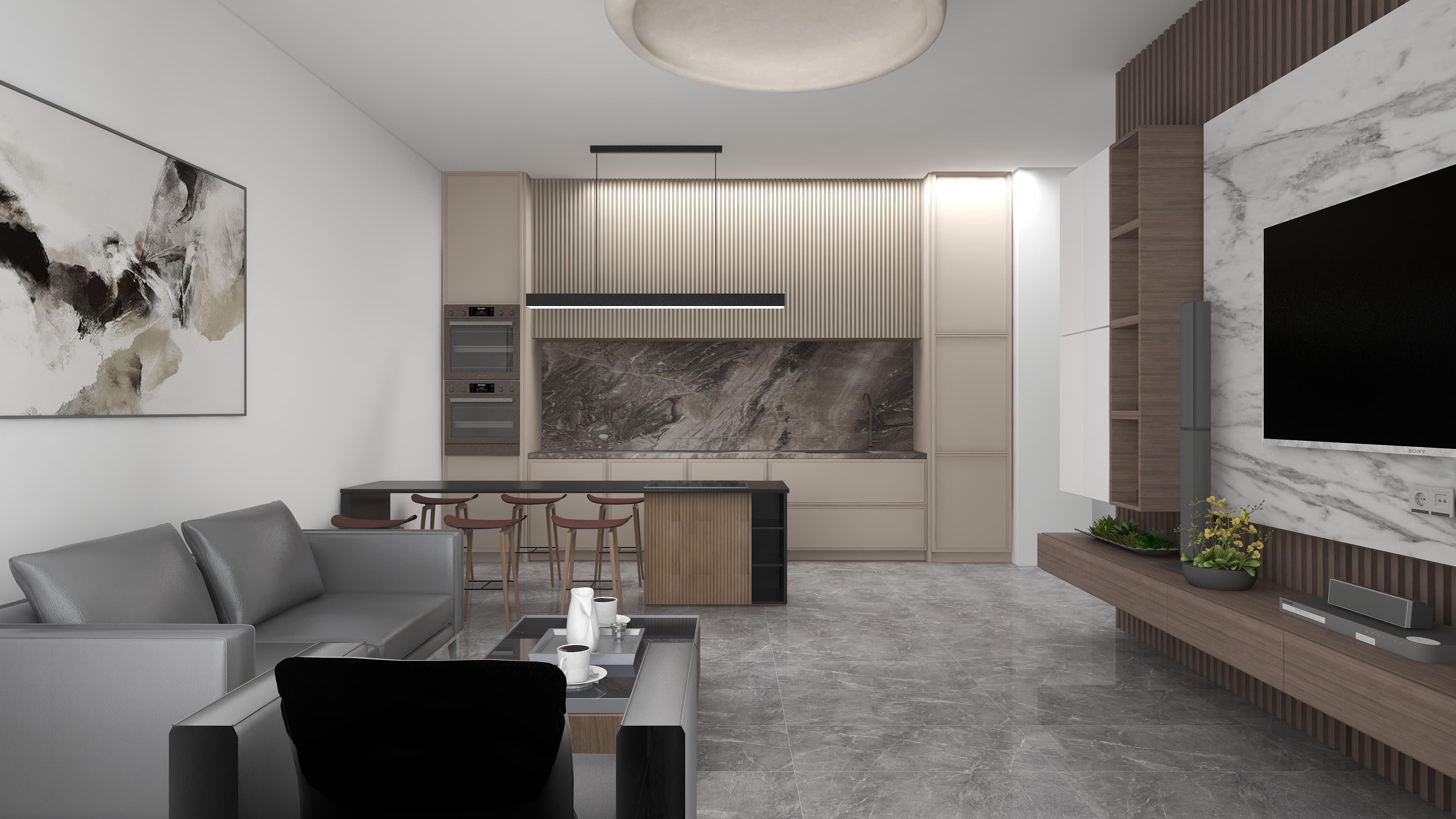 2-bedrooms apartments in Limassol, Cyprus.