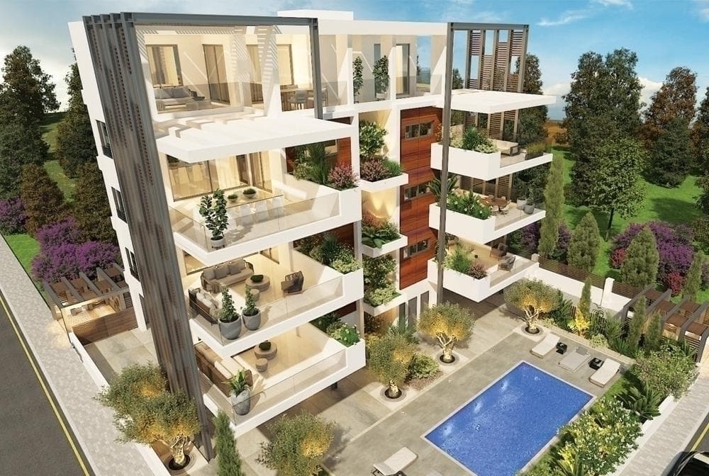 2-bedrooms apartments in Paphos, Cyprus.