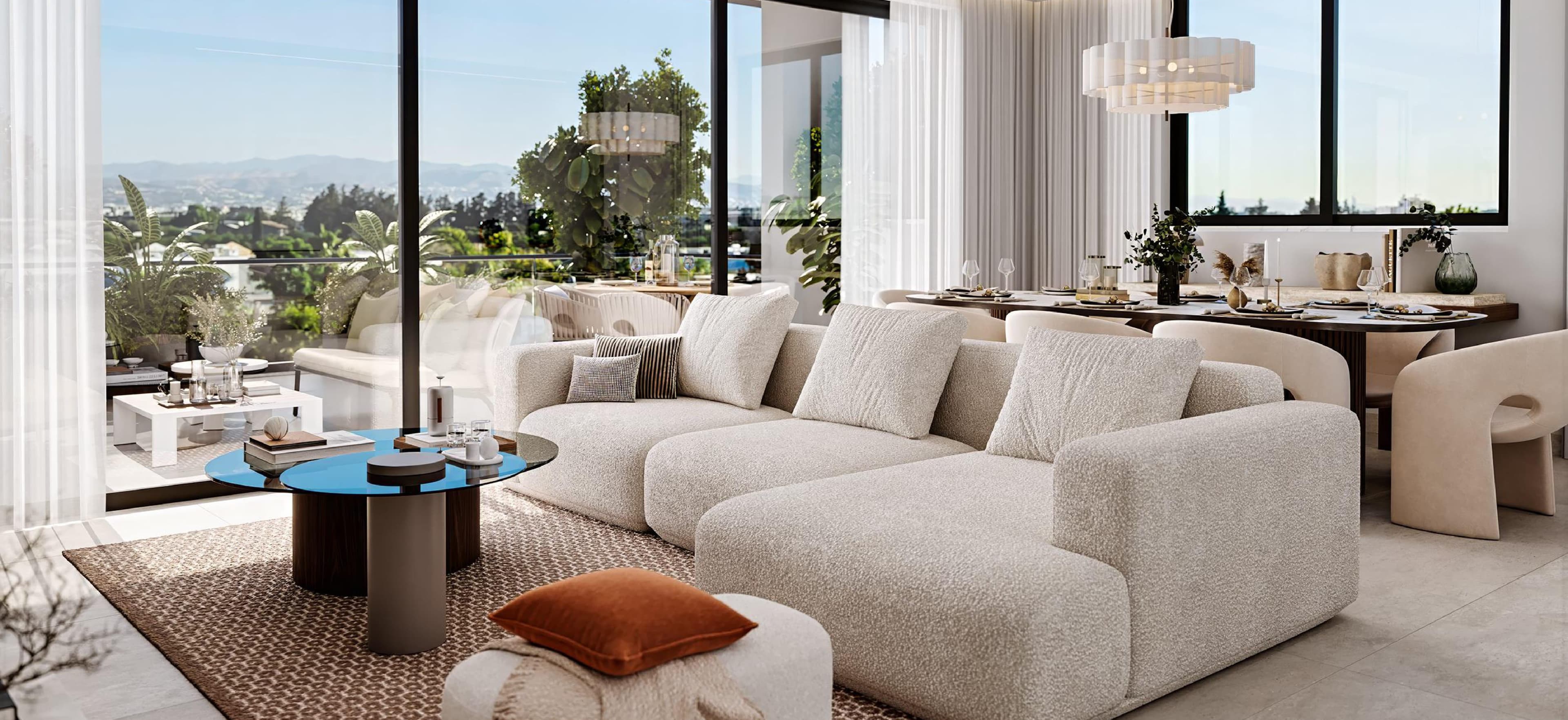 3-bedrooms apartments in Limassol, Cyprus.