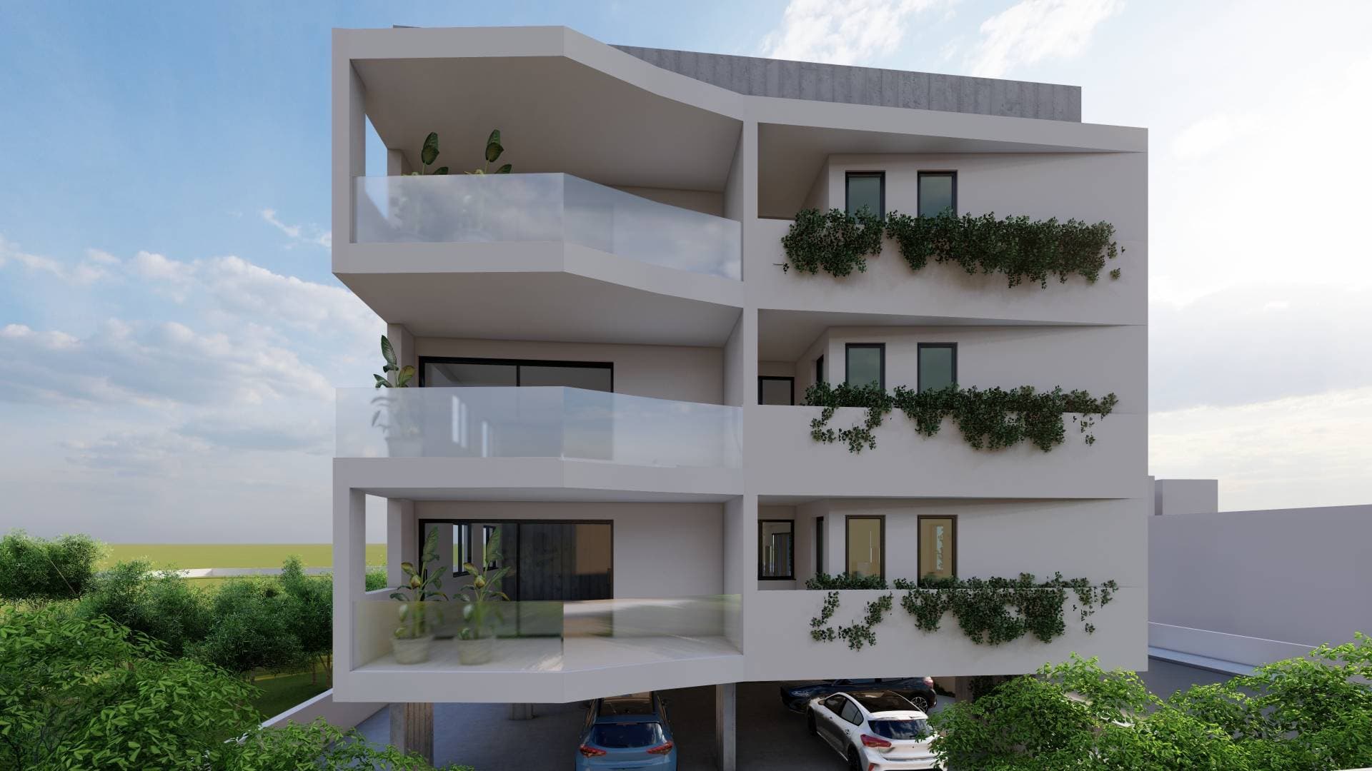2-bedrooms apartments in Nicosia, Cyprus.