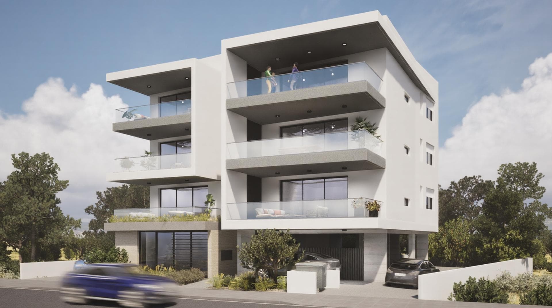 3-bedrooms apartments in Nicosia, Cyprus.