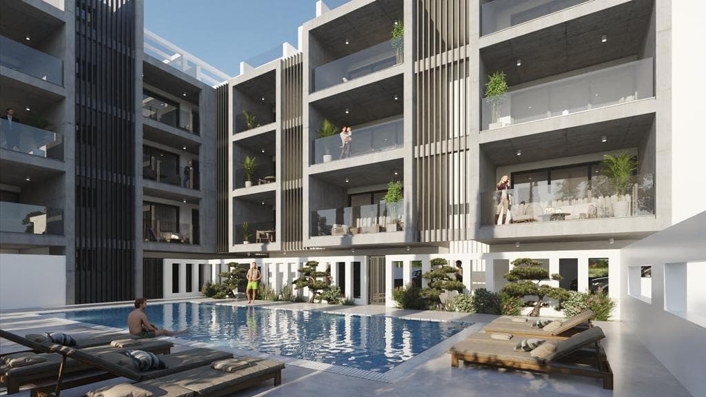 1-bedrooms apartments in Larnaca, Cyprus.