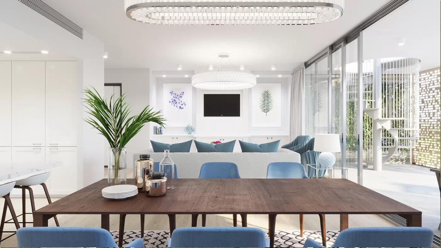 3-bedrooms apartments in Nicosia, Cyprus.
