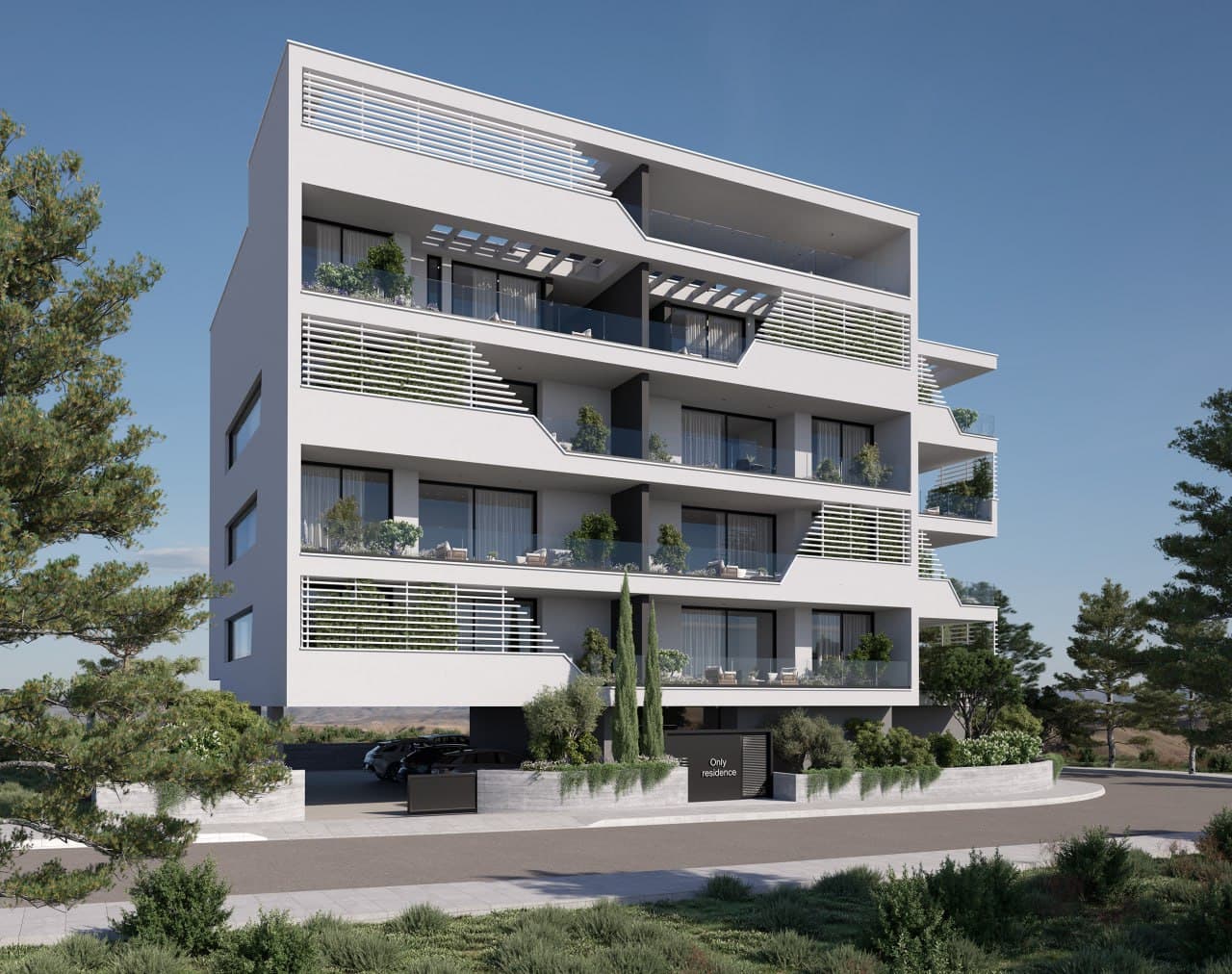 1-bedrooms apartments in Limassol, Cyprus.