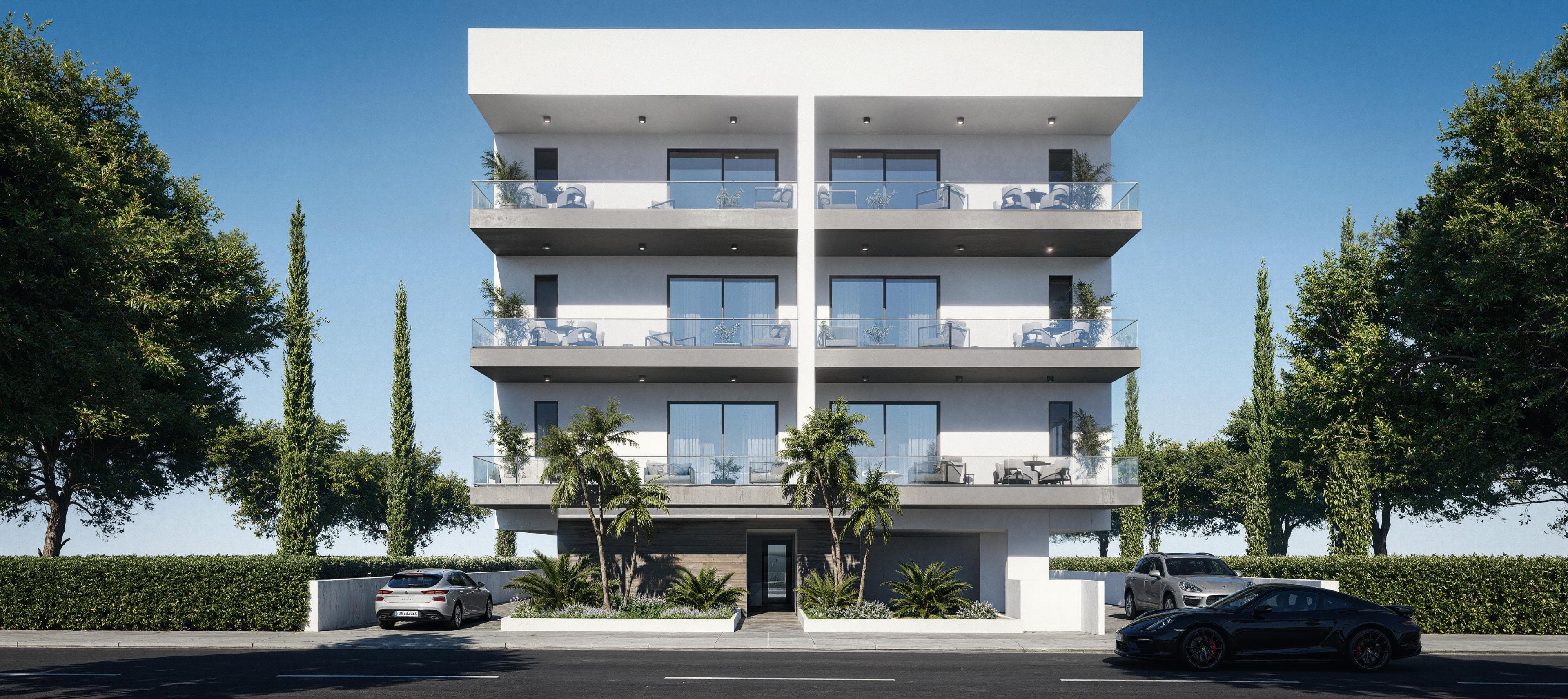 2-bedrooms apartments in Nicosia, Cyprus.