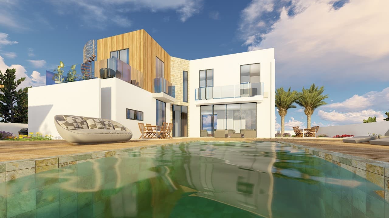 4-bedrooms house in Paphos, Cyprus.