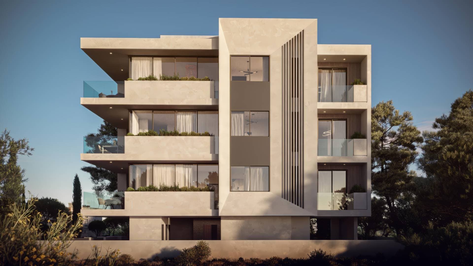 2-bedrooms apartments in Paphos, Cyprus.