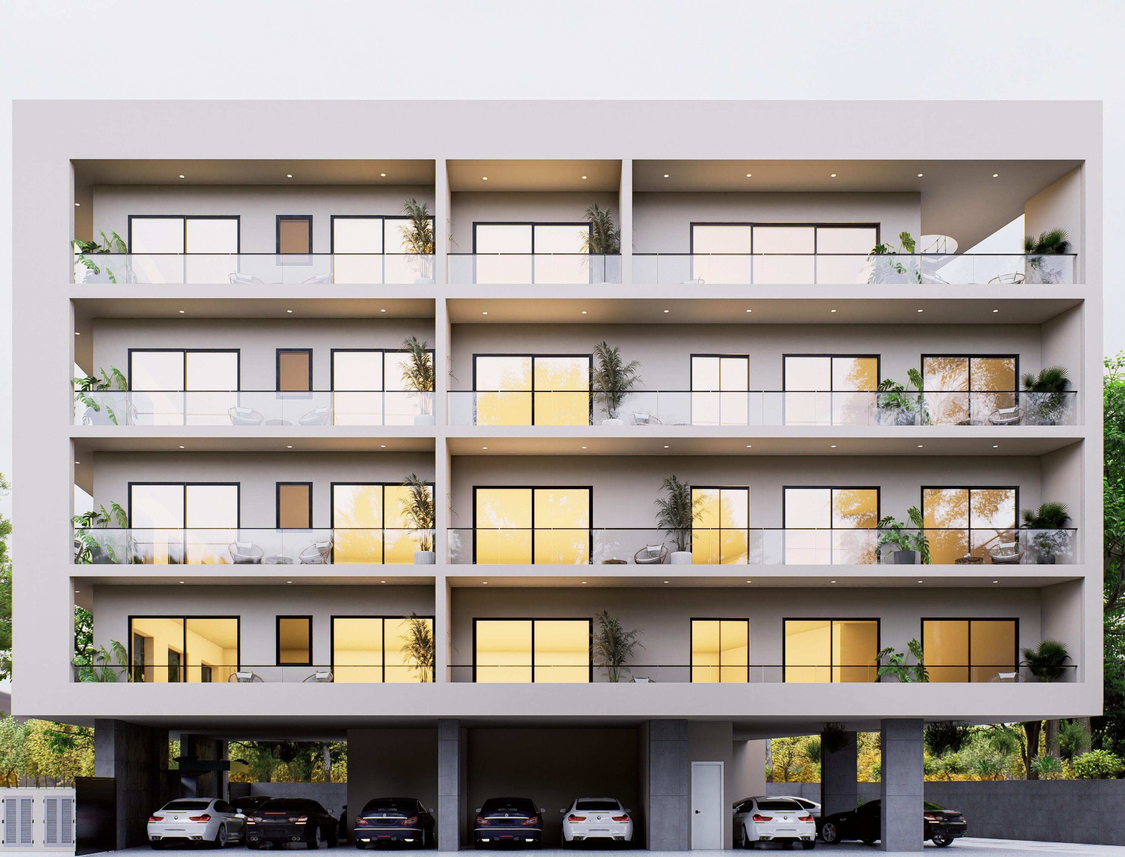 2-bedrooms apartments in Limassol, Cyprus.