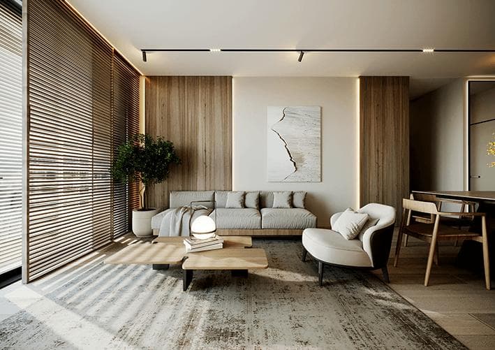 2-bedrooms apartments in Larnaca, Cyprus.