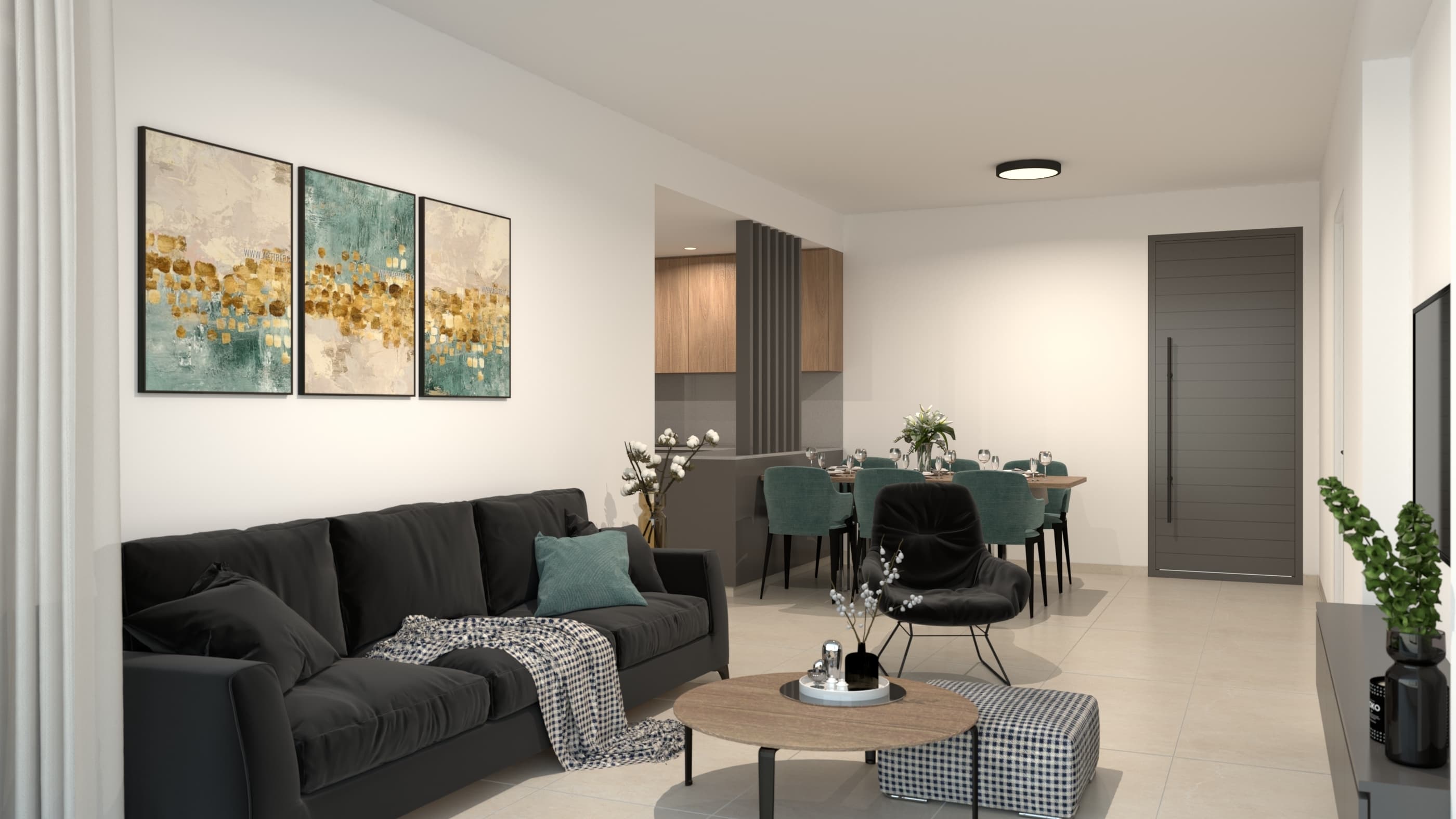 3-bedrooms apartments in Paphos, Cyprus.