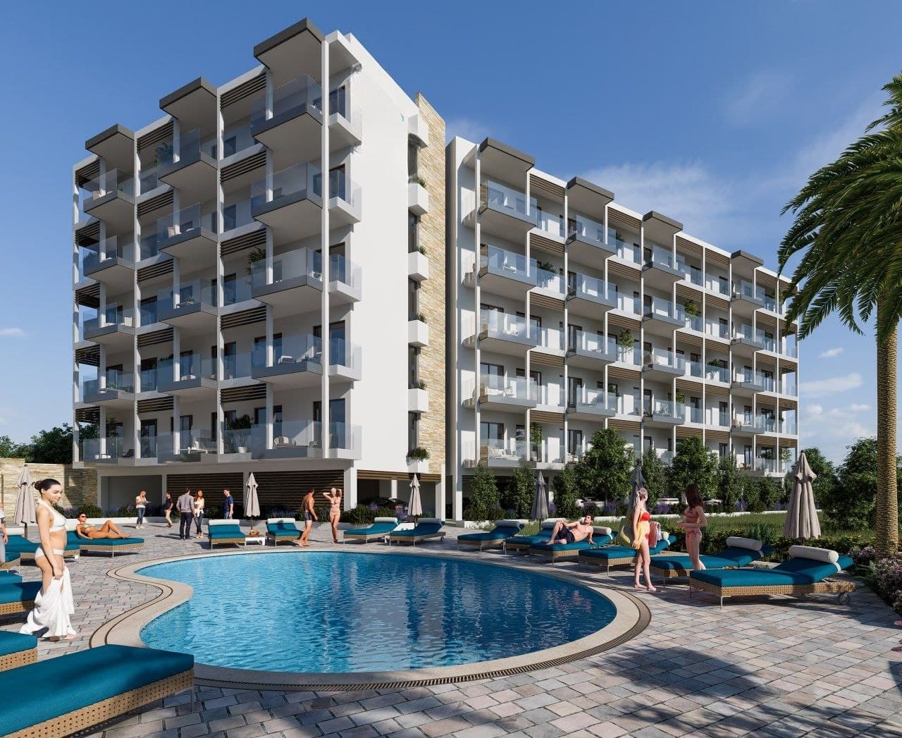 1-bedrooms apartments in Limassol, Cyprus.