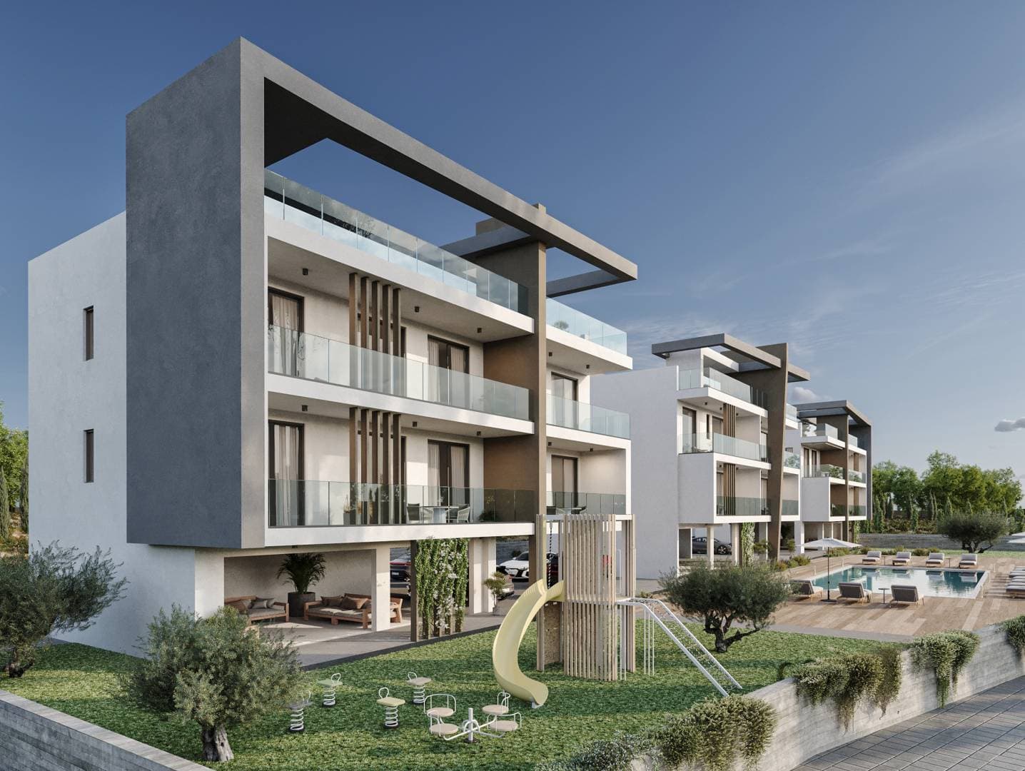 1-bedrooms apartments in Paphos, Cyprus.