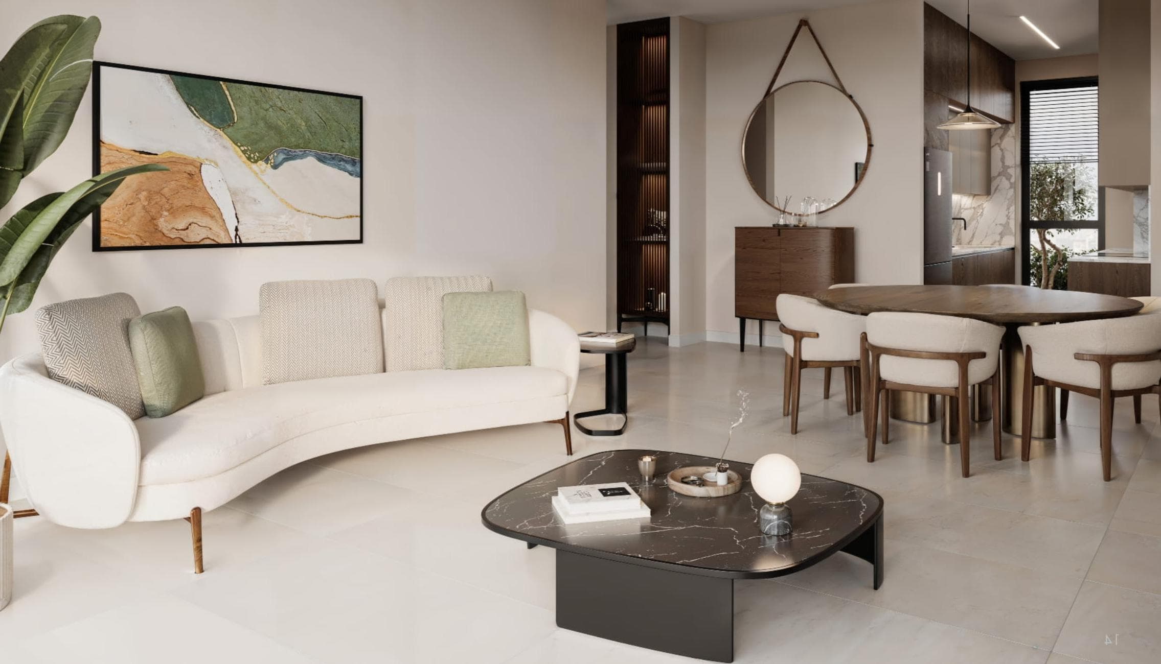 2-bedrooms apartments in Nicosia, Cyprus.