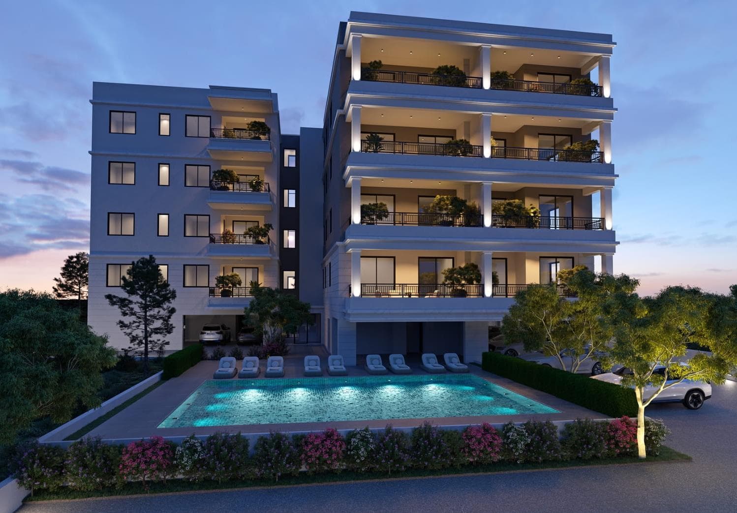 2-bedrooms apartments in Limassol, Cyprus.