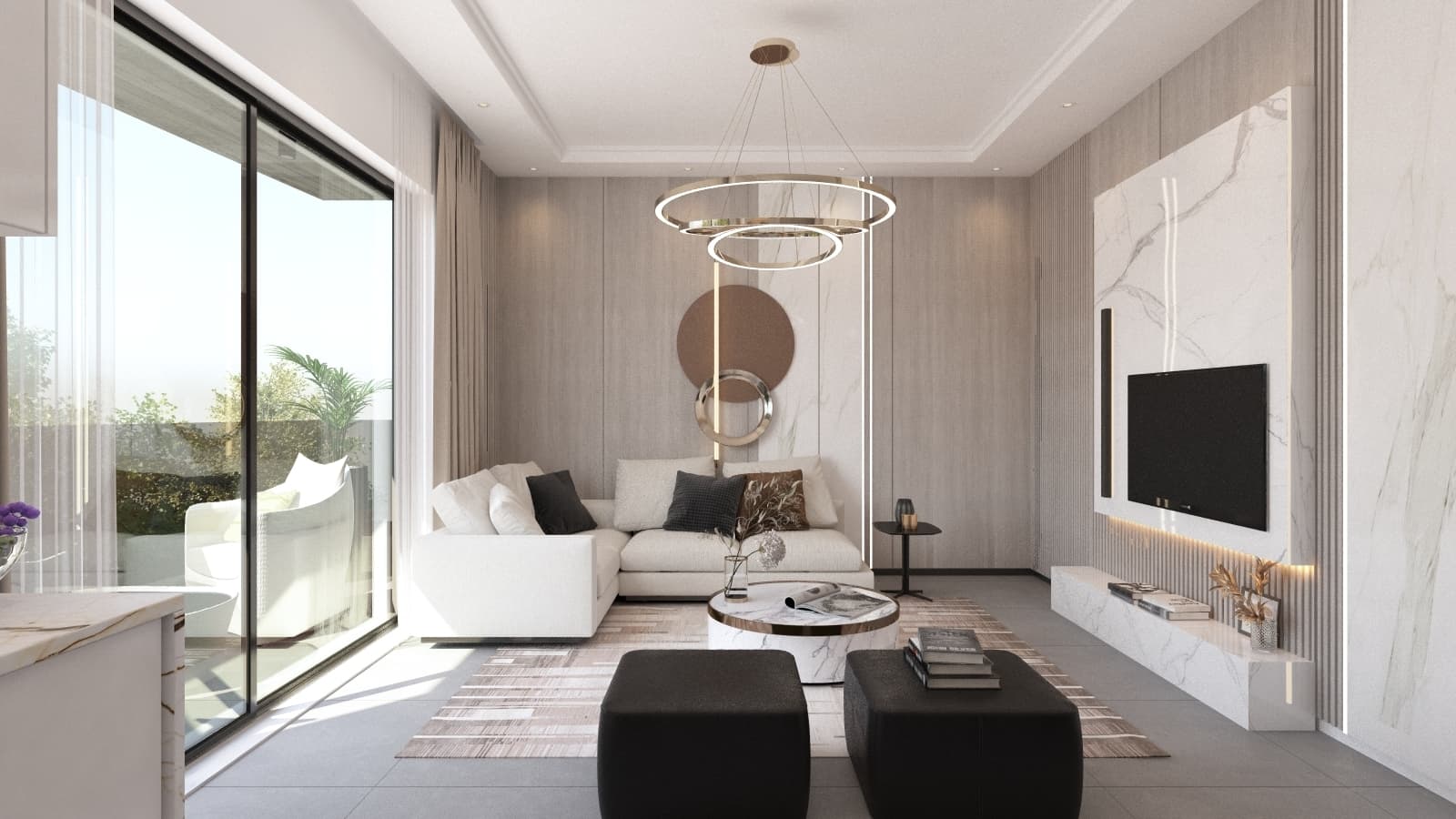 2-bedrooms apartments in Nicosia, Cyprus.