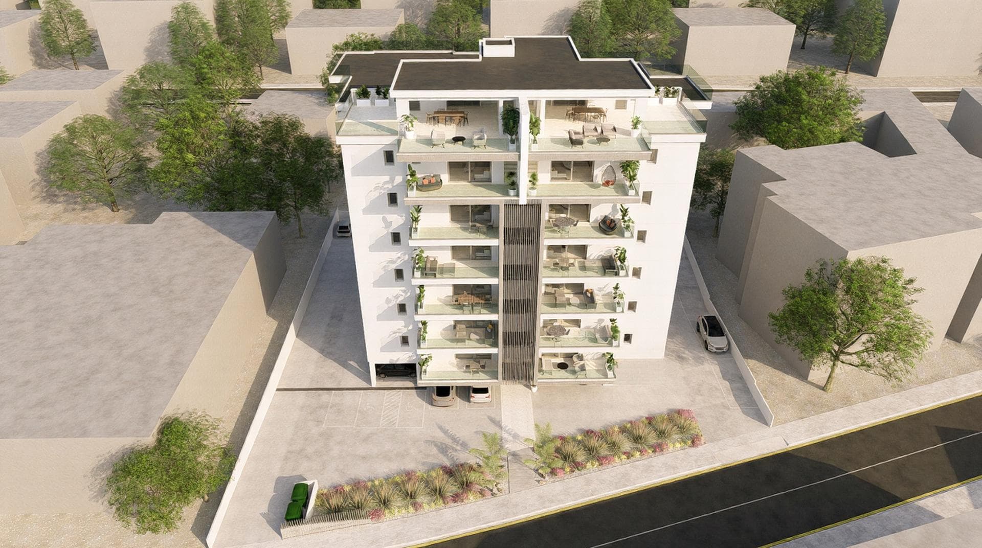 2-bedrooms apartments in Nicosia, Cyprus.
