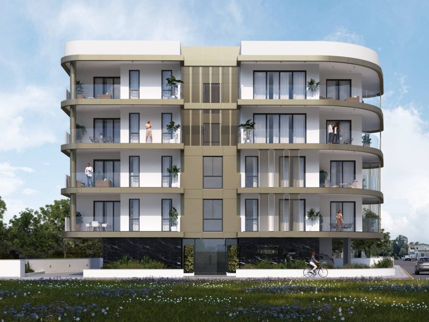 2-bedrooms apartments in Nicosia, Cyprus.