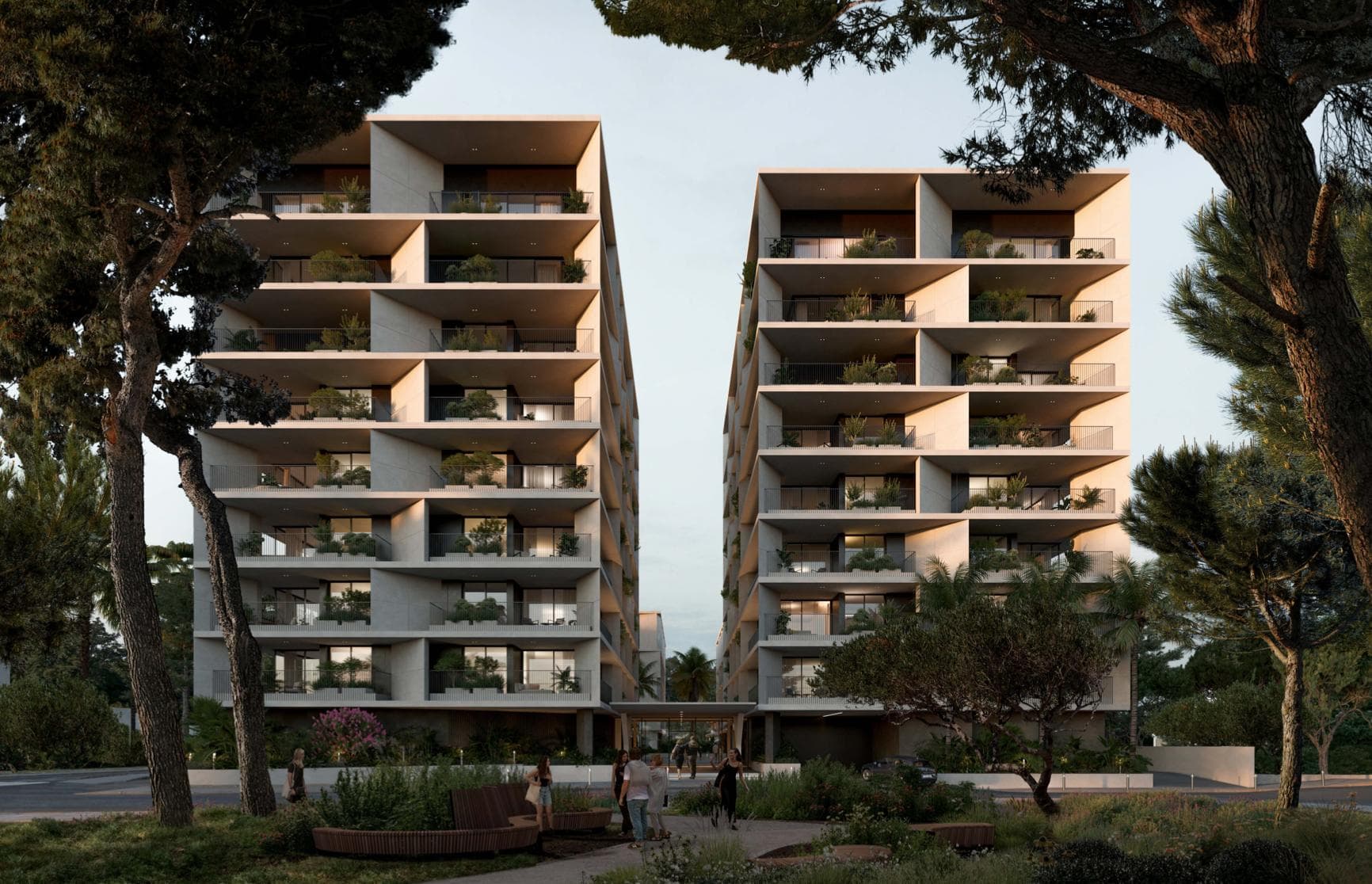 2-bedrooms apartments in Nicosia, Cyprus.