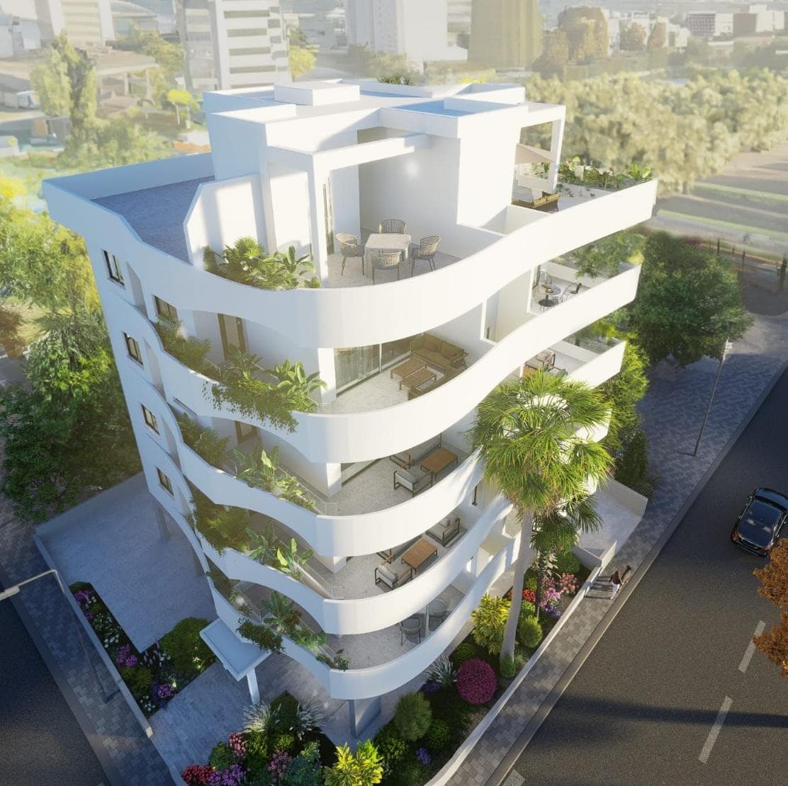 2-bedrooms apartments in Nicosia, Cyprus.