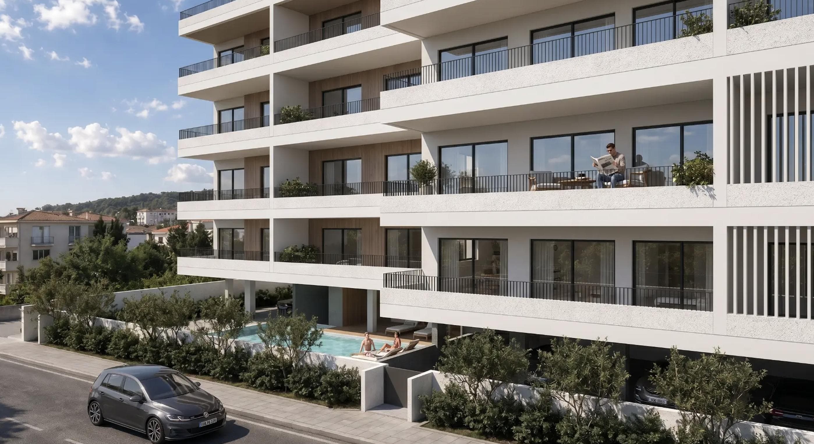 2-bedrooms apartments in Limassol, Cyprus.